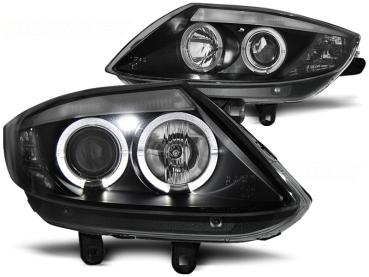 Scheinwerfer Angel Eyes für BMW Z4 E85 E86 Bj. 02-08 Schwarz